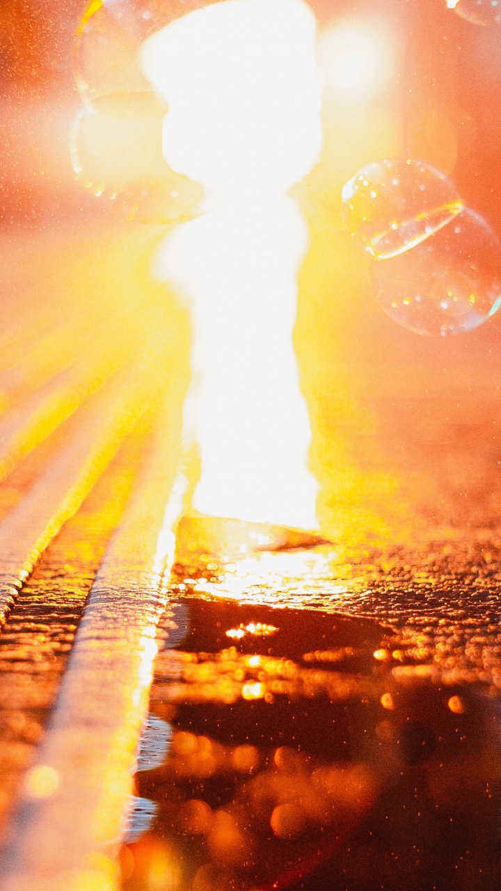 Bokeh Photography of Sun in The Sky. Wallpaper in 720x1280 Resolution