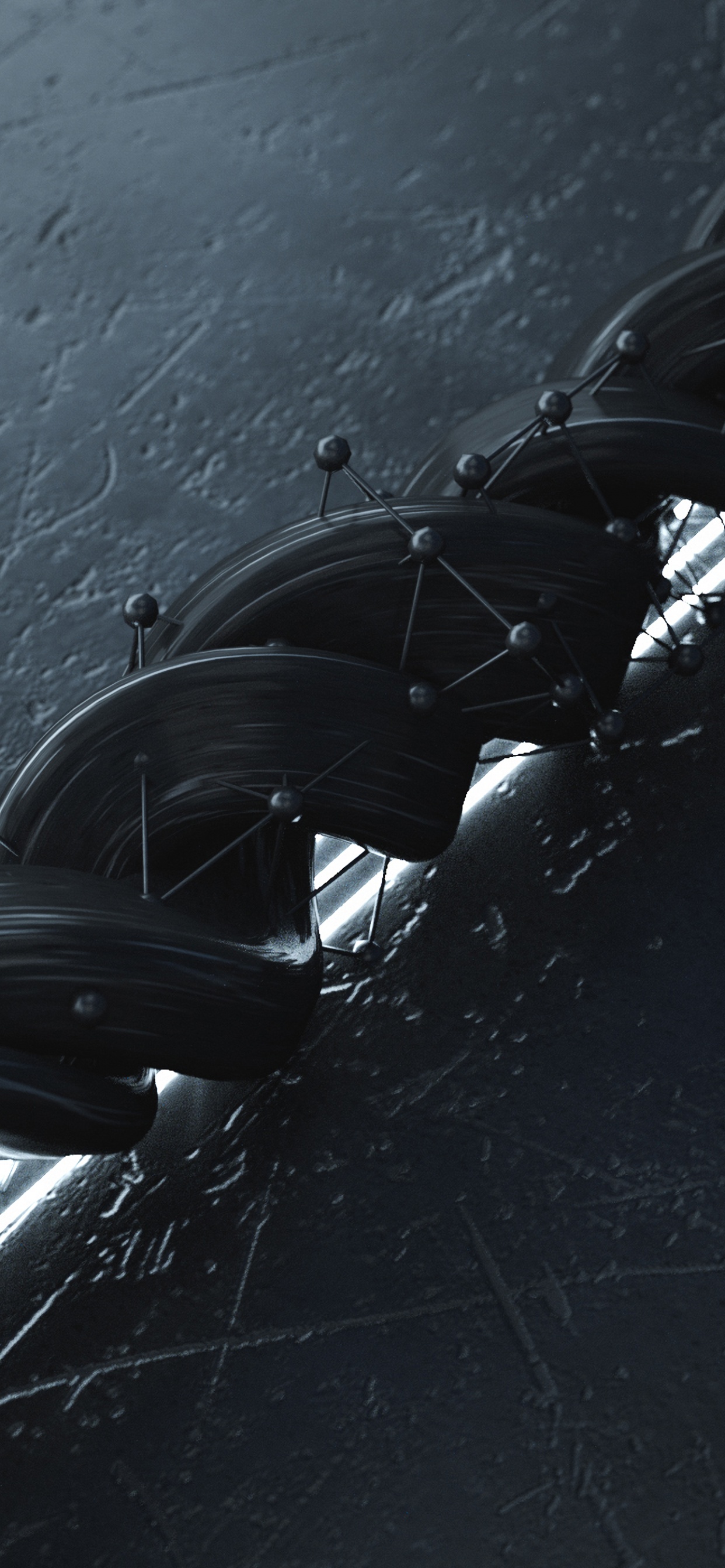 Black and White Photo of Bicycle Wheel. Wallpaper in 1242x2688 Resolution