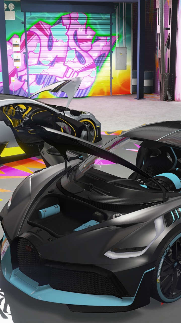 Black and Gray Sports Car. Wallpaper in 720x1280 Resolution