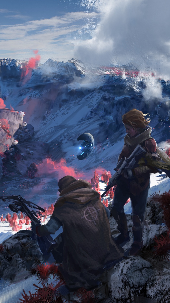 Charognard, Jeu de Survie, Jeu de Tir, Multijoueur Jeu Vidéo, Les Reliefs Montagneux. Wallpaper in 720x1280 Resolution