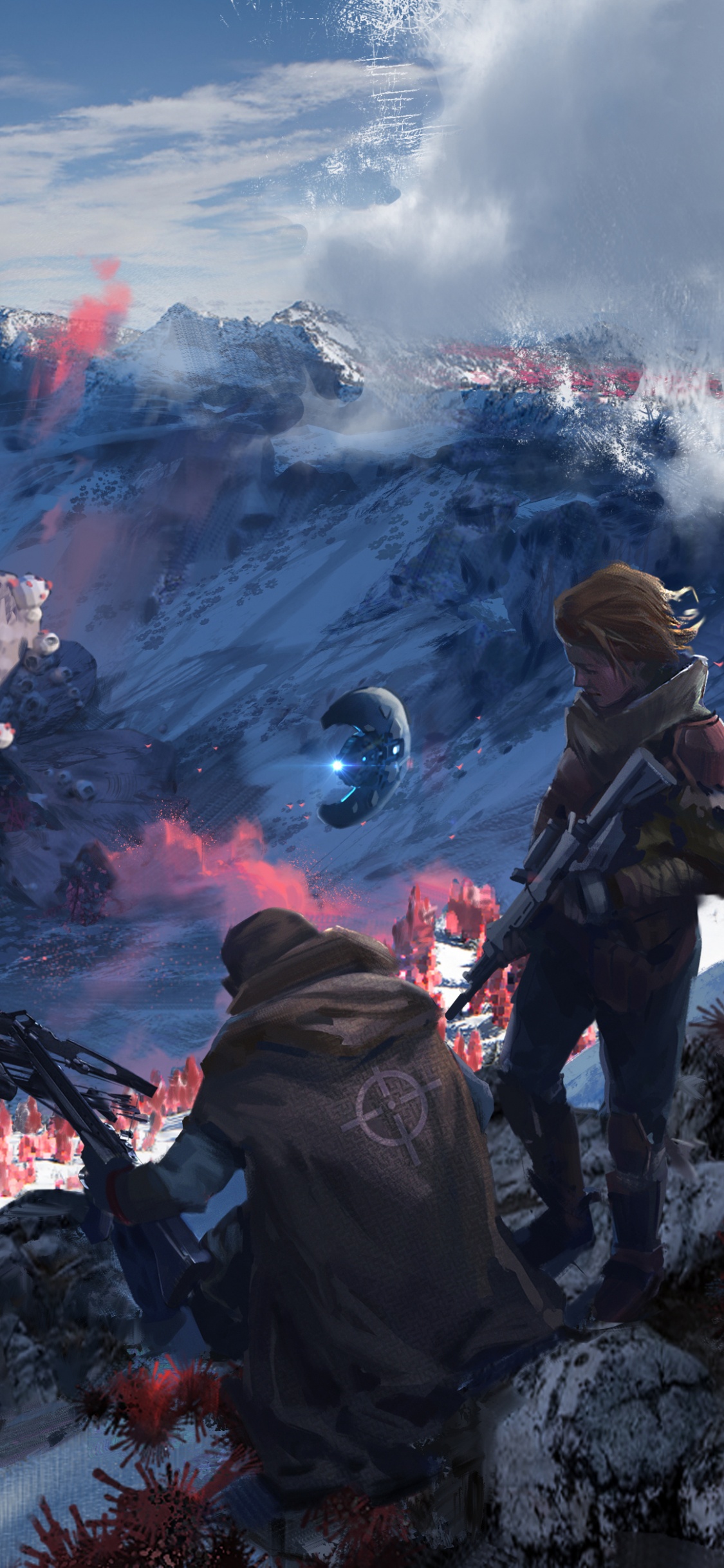 Scavengers, Survival Game, Shooter Game, Multiplayer Video Game, Mountainous Landforms. Wallpaper in 1125x2436 Resolution