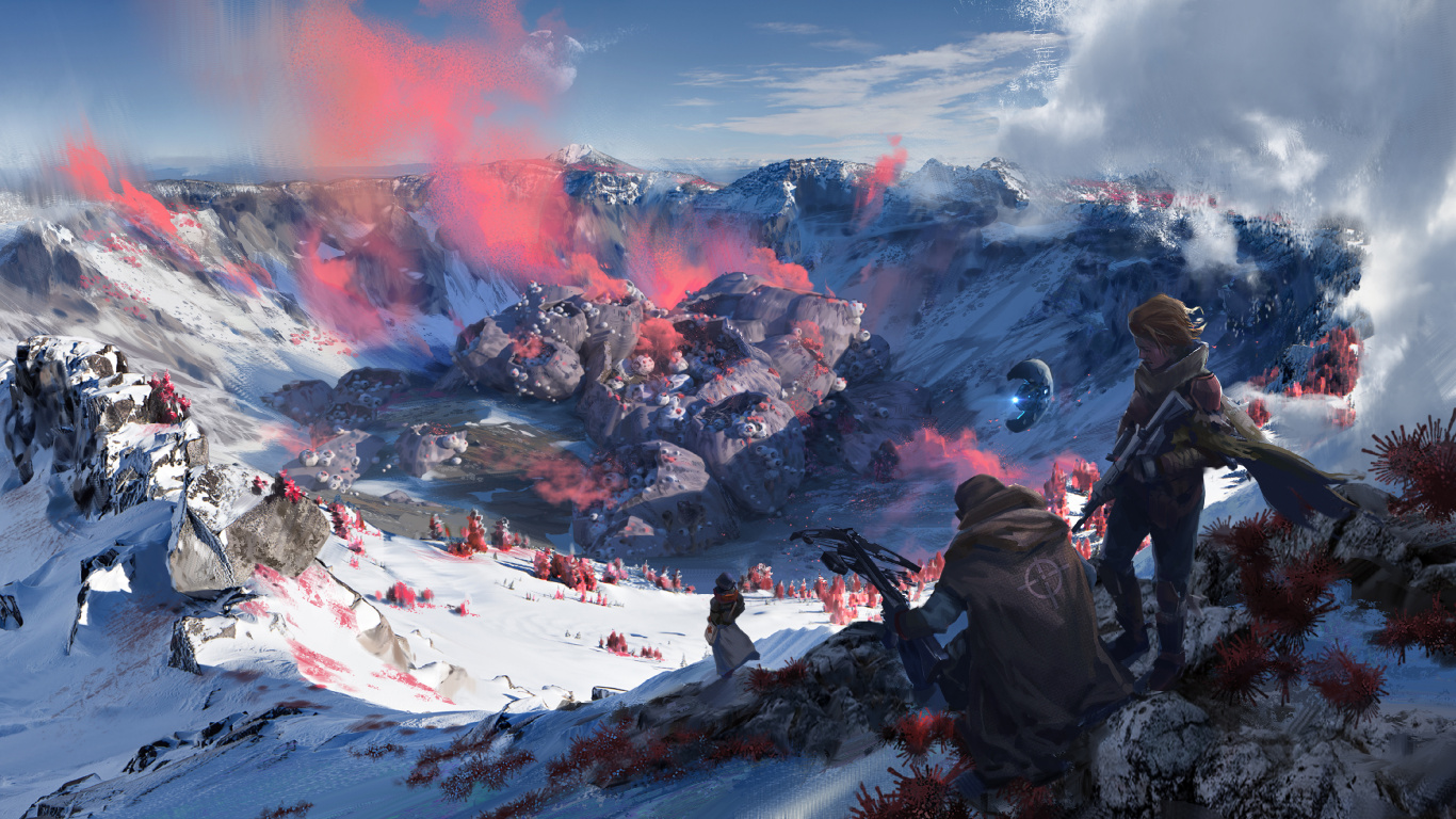 Scavengers, Survival Game, Shooter Game, Multiplayer Video Game, Mountainous Landforms. Wallpaper in 1366x768 Resolution