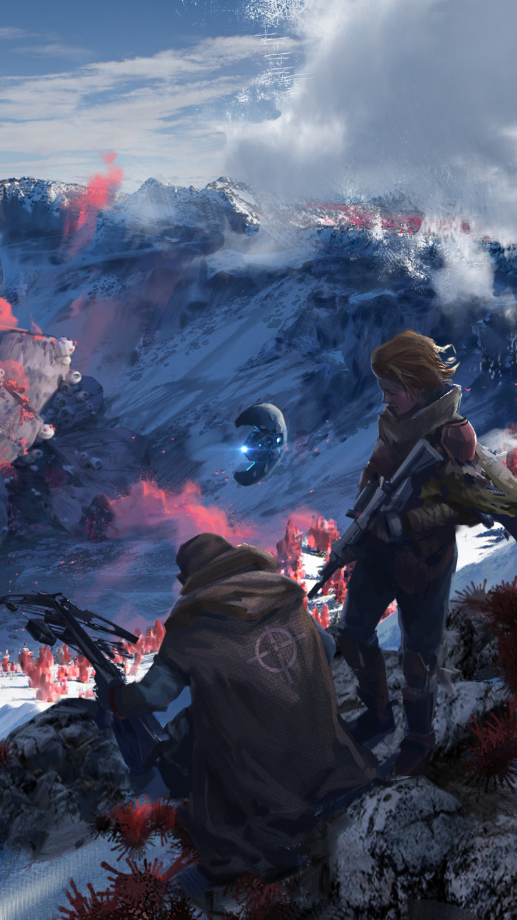 Scavengers, Survival Game, Shooter Game, Multiplayer Video Game, Mountainous Landforms. Wallpaper in 750x1334 Resolution