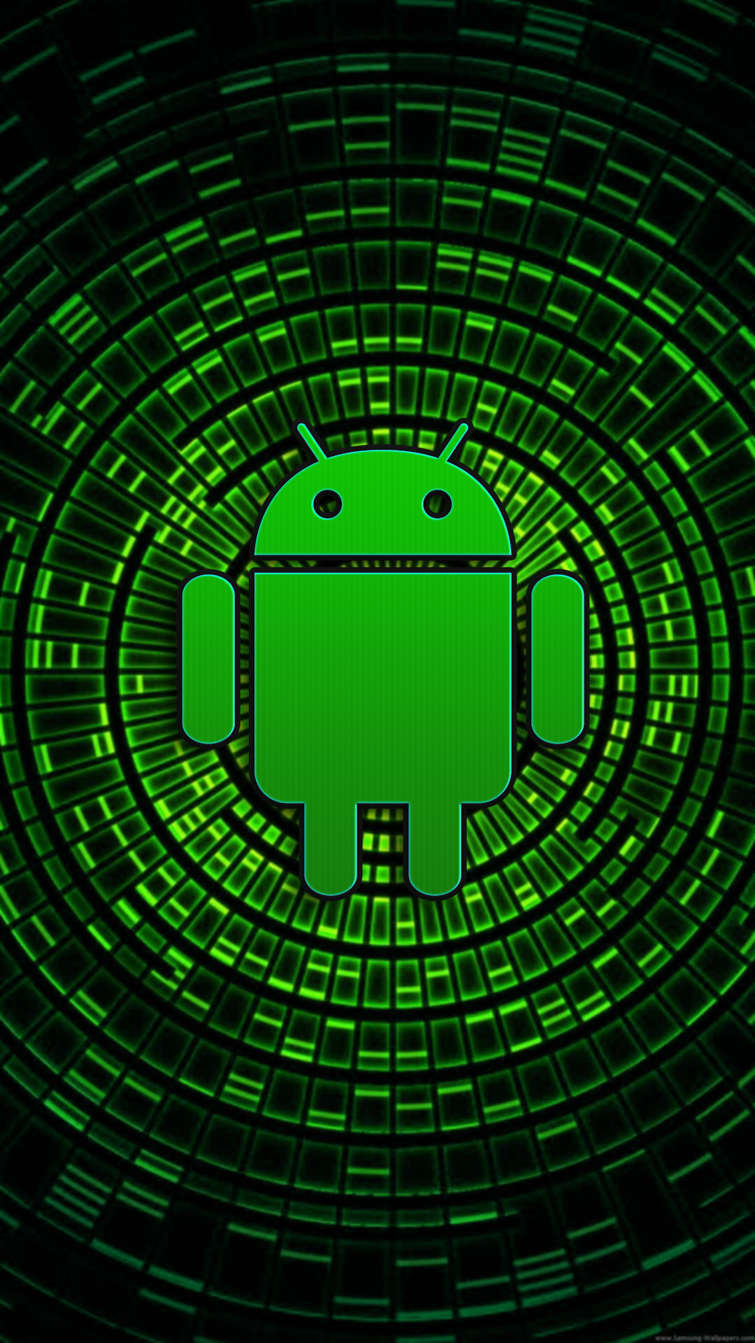 Android, Verde, Patrón, Circulo, Simetría. Wallpaper in 1080x1920 Resolution