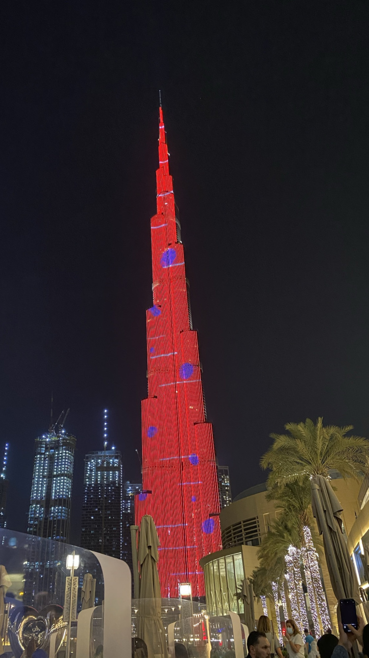 Dubai, Burj Khalifa, Torre, Spire, Urbe. Wallpaper in 750x1334 Resolution