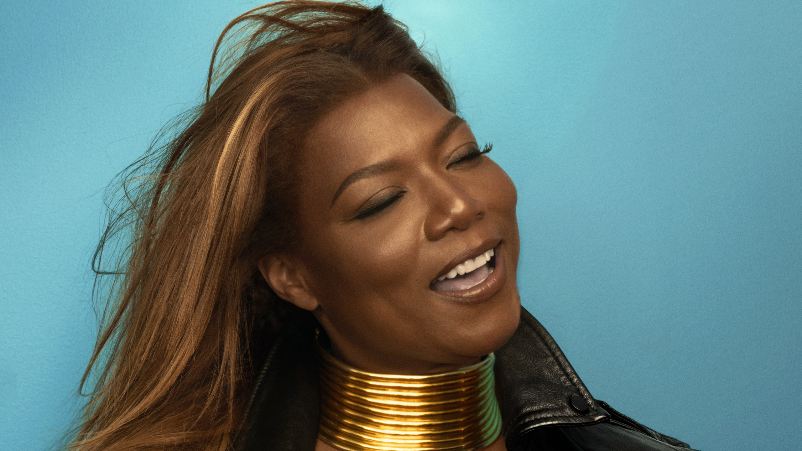 Reine Latifah, Coiffure, Front, Cou, Menton. Wallpaper in 2560x1440 Resolution
