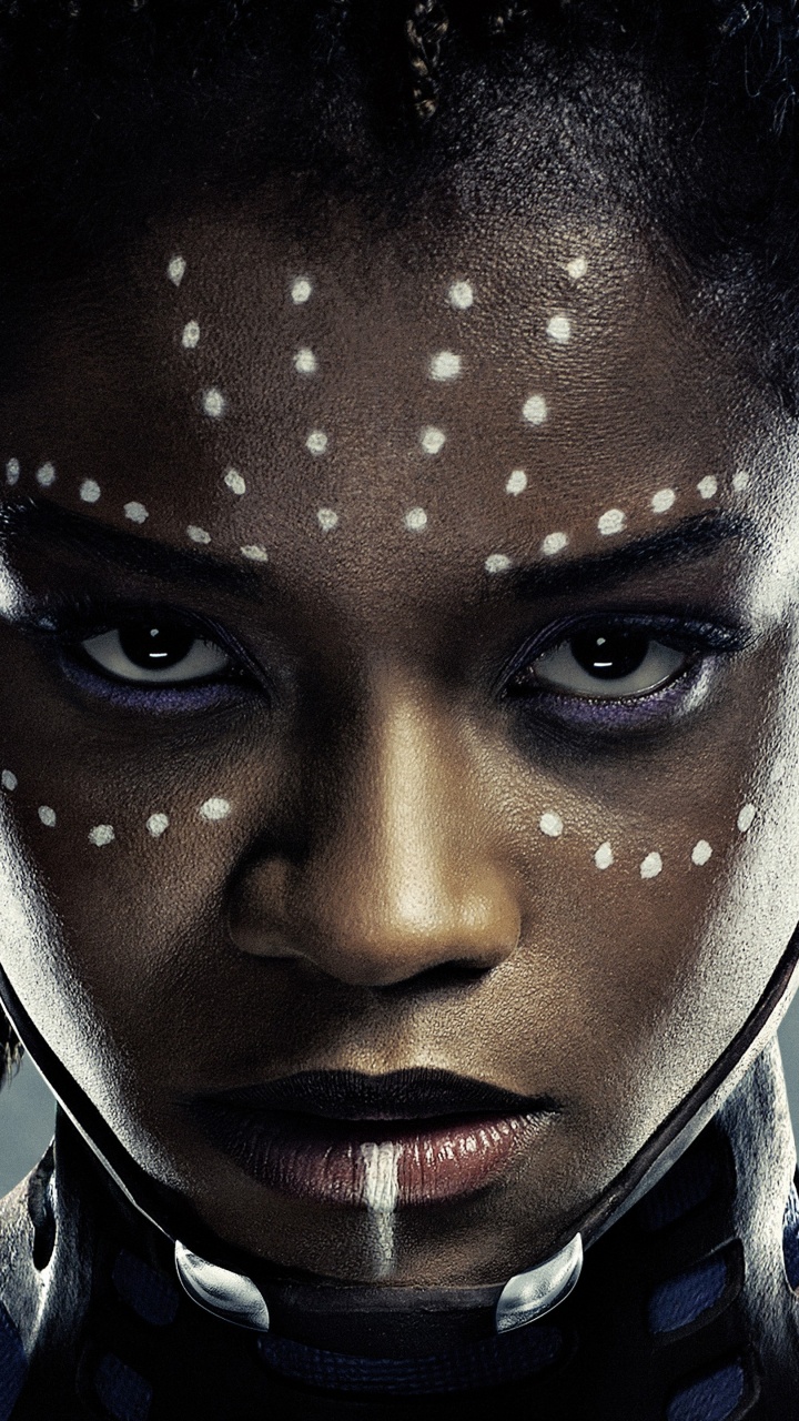 Letitia Wright, Chadwick Boseman, Black Panther, Shuri, Superhelden. Wallpaper in 720x1280 Resolution