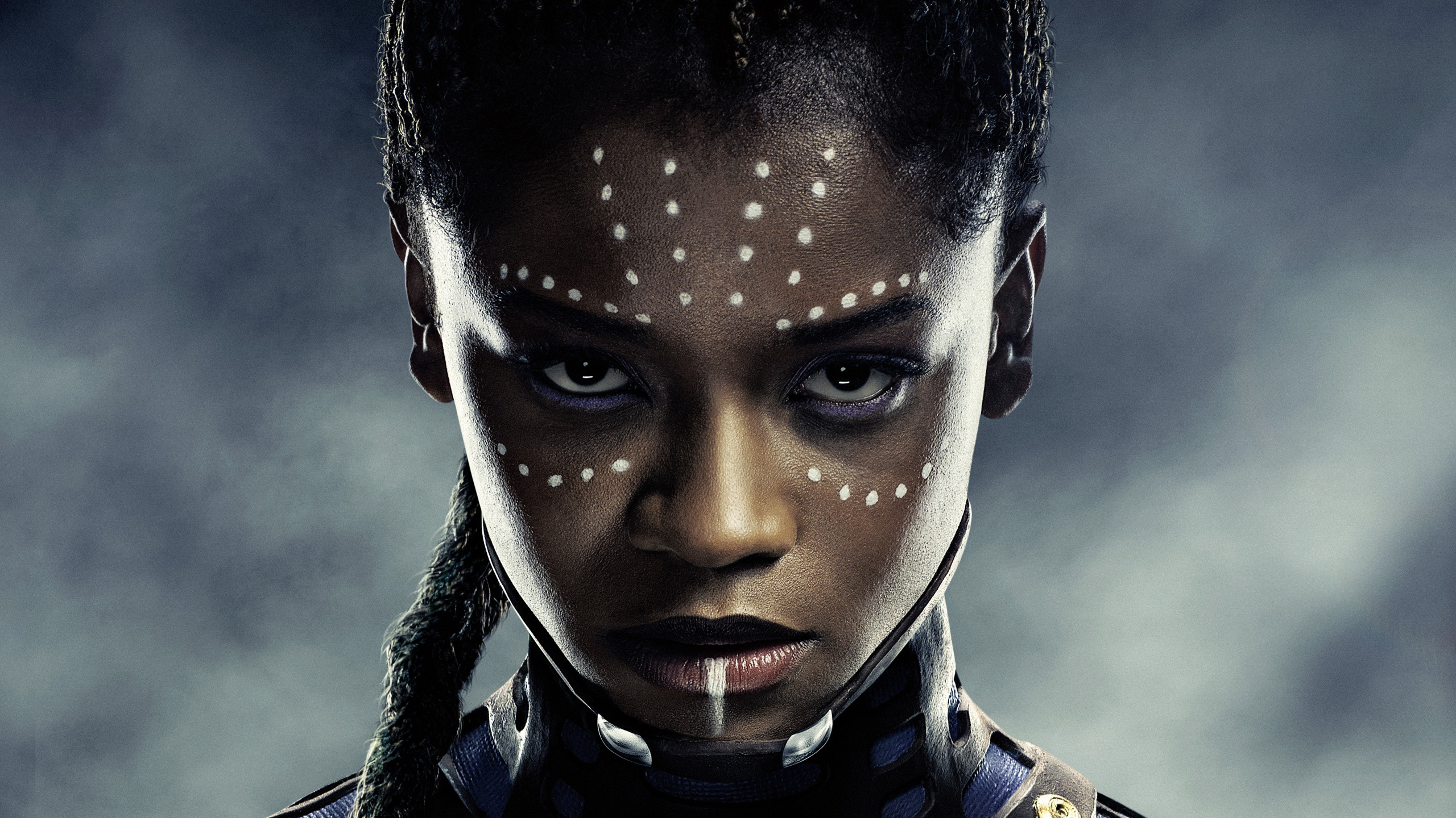 Letitia Wright, Chadwick Boseman, Panthère Noire, Shuri, Superhero. Wallpaper in 2560x1440 Resolution