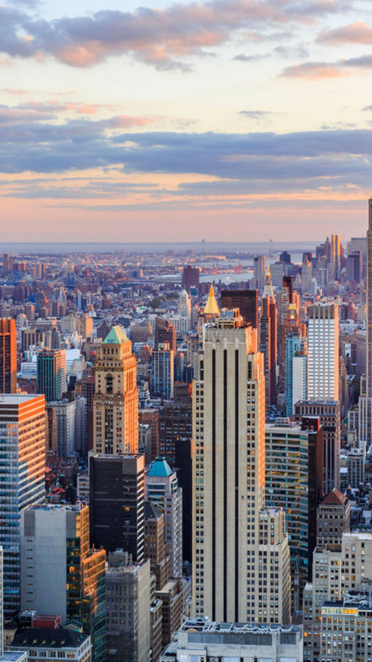 City Skyline Under Cloudy Sky During Daytime. Wallpaper in 750x1334 Resolution