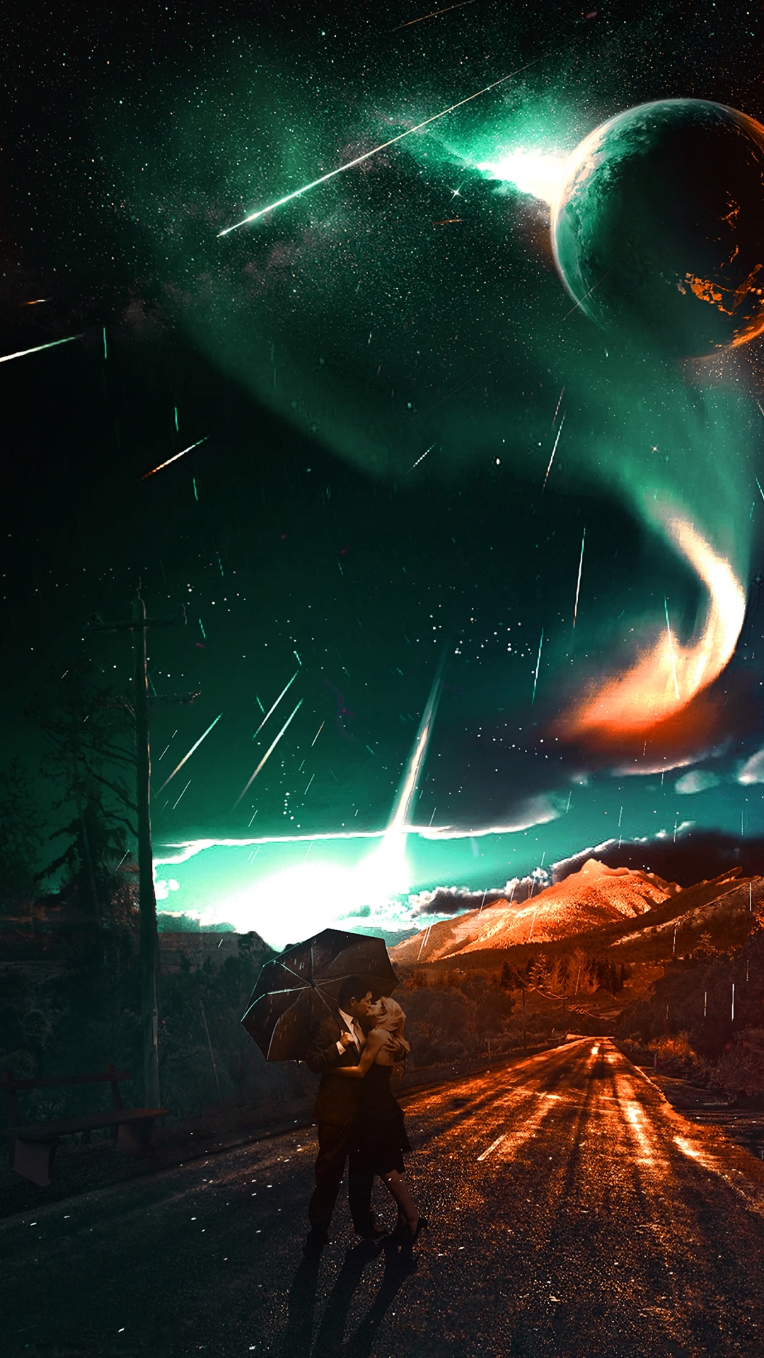 Atmosphère, Lumière, Nature, Objet Astronomique, Minuit. Wallpaper in 1080x1920 Resolution