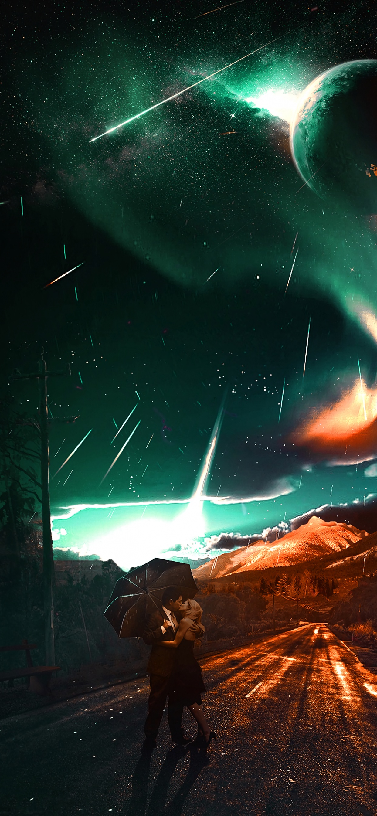 Atmosphère, Lumière, Nature, Objet Astronomique, Minuit. Wallpaper in 1242x2688 Resolution