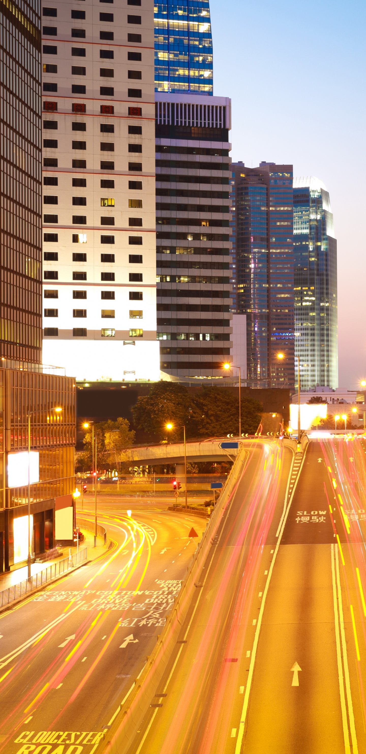 Time Lapse Photography of City During Night Time. Wallpaper in 1440x2960 Resolution