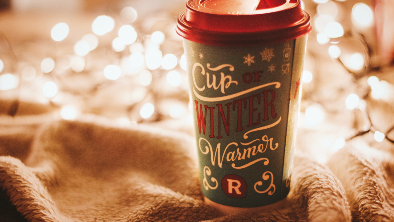 Red and White Plastic Cup on Brown Textile. Wallpaper in 1280x720 Resolution