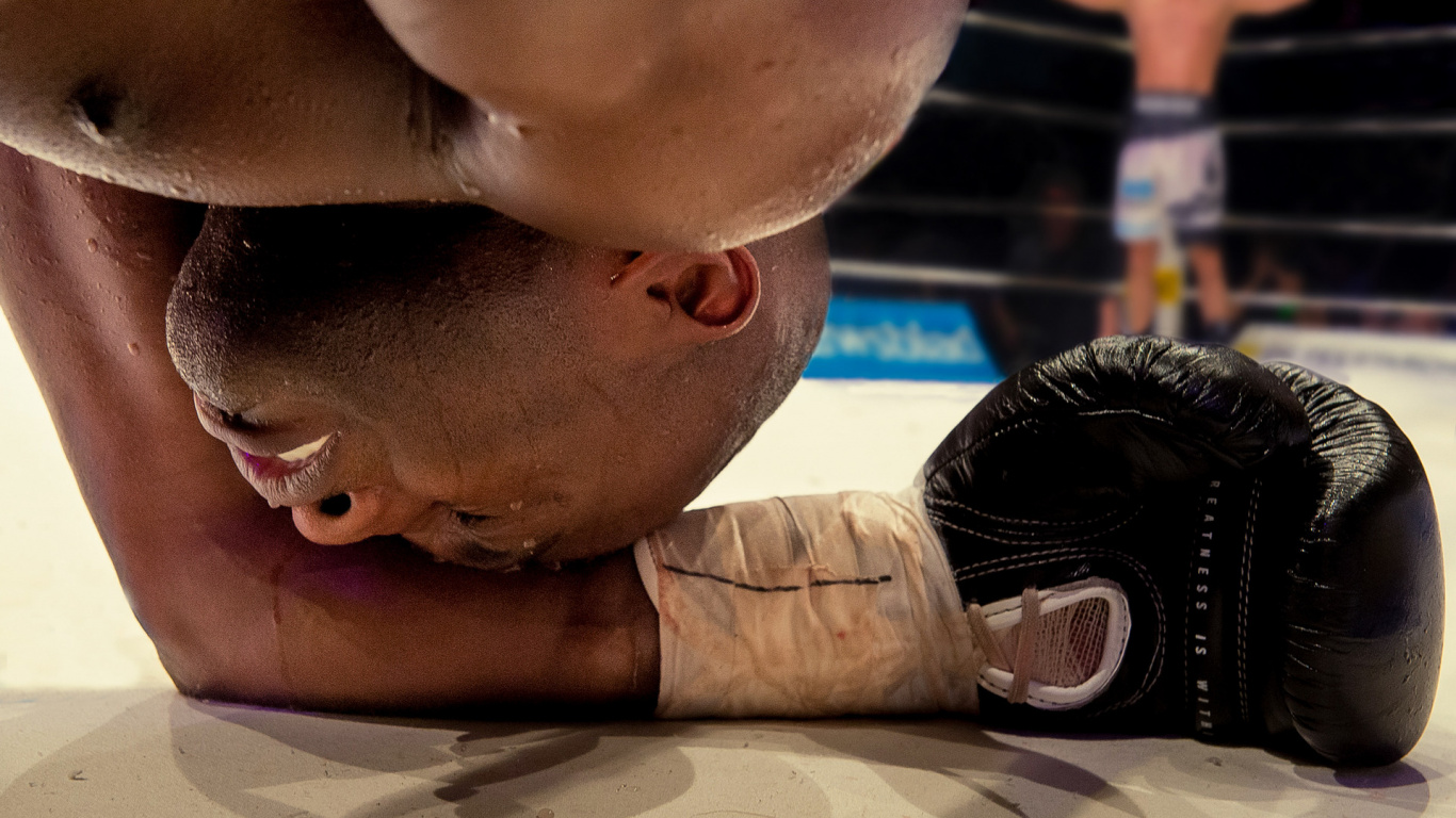 Topless Man Lying on Floor. Wallpaper in 1366x768 Resolution