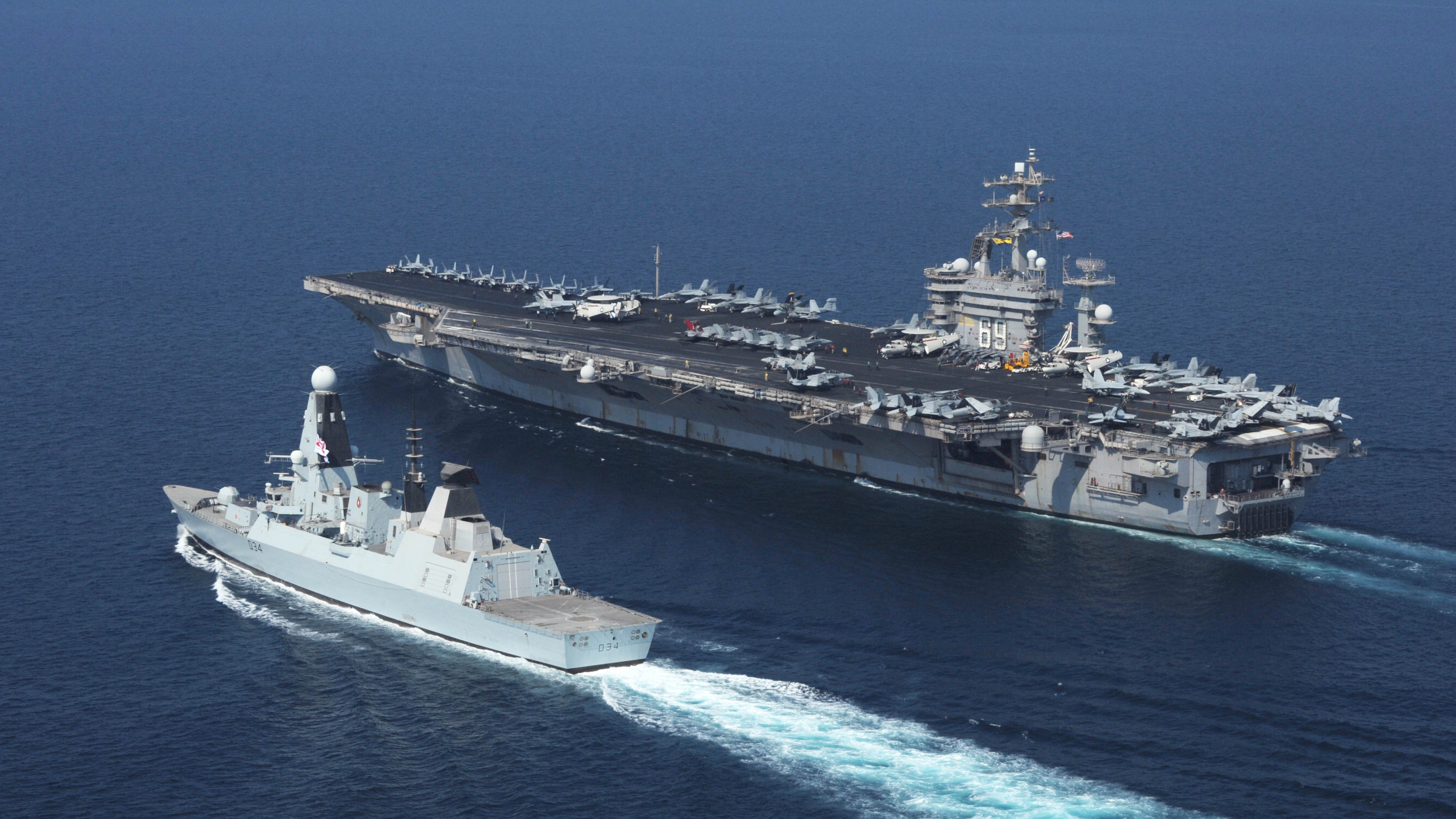 Königliche Marine, Flugzeugträger, Zerst, Kriegsschiff, Marine-Schiff. Wallpaper in 3840x2160 Resolution