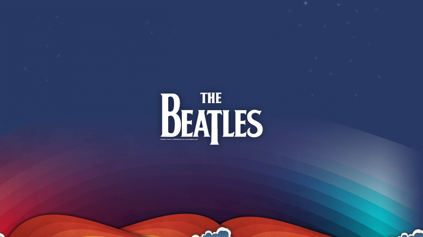 Los Beatles, Diseño Gráfico, Texto, Gráficos, Ambiente. Wallpaper in 1366x768 Resolution