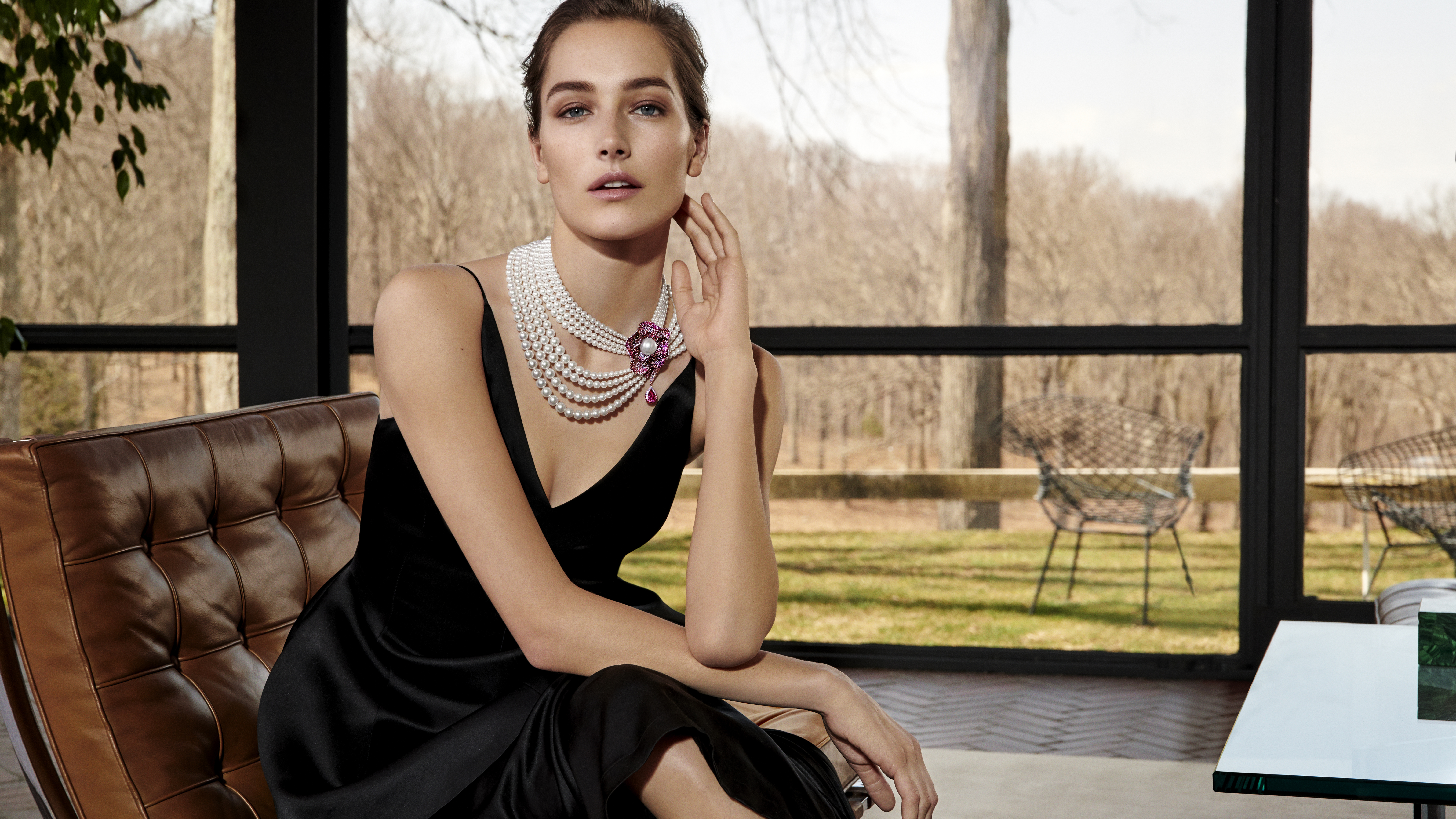 项链, 珠宝, 珍珠, 耳环, 宝石 壁纸 7680x4320 允许