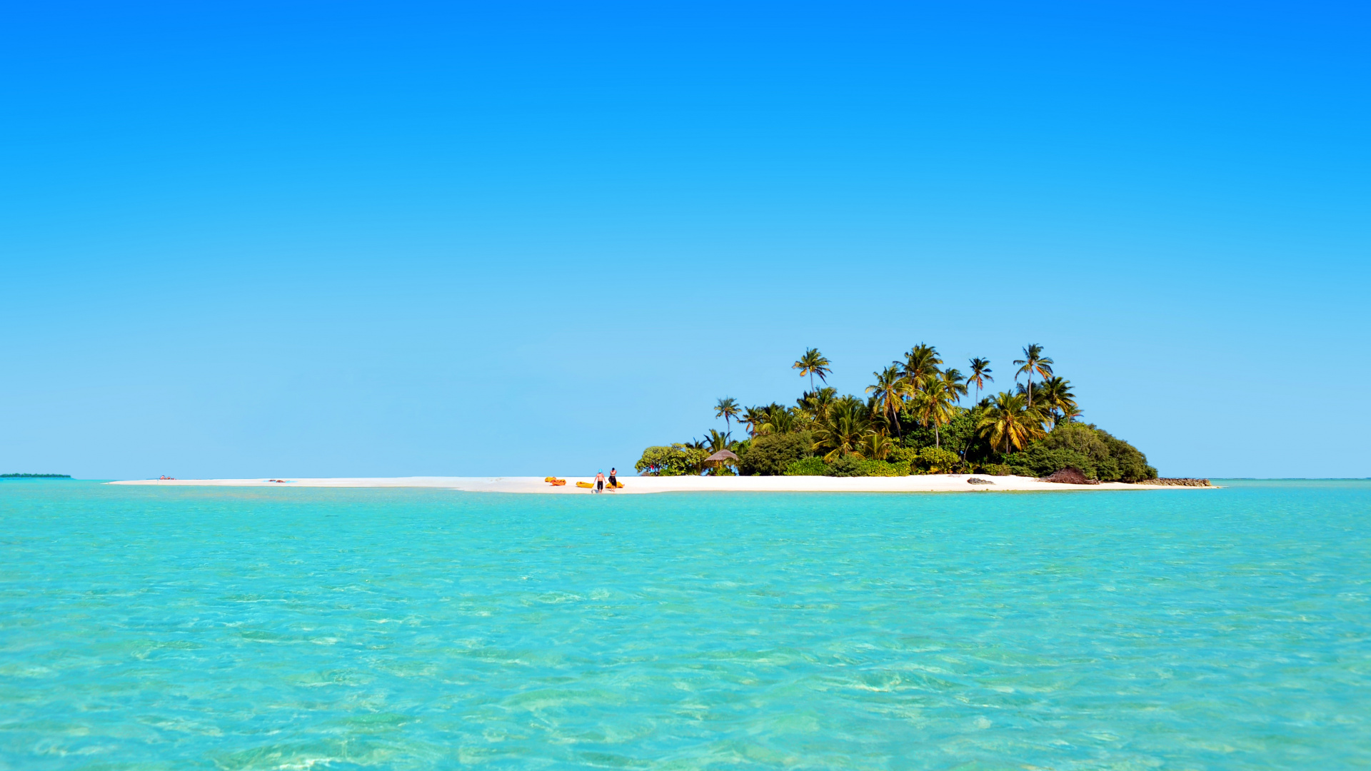 Leute am Strand Tagsüber. Wallpaper in 1920x1080 Resolution