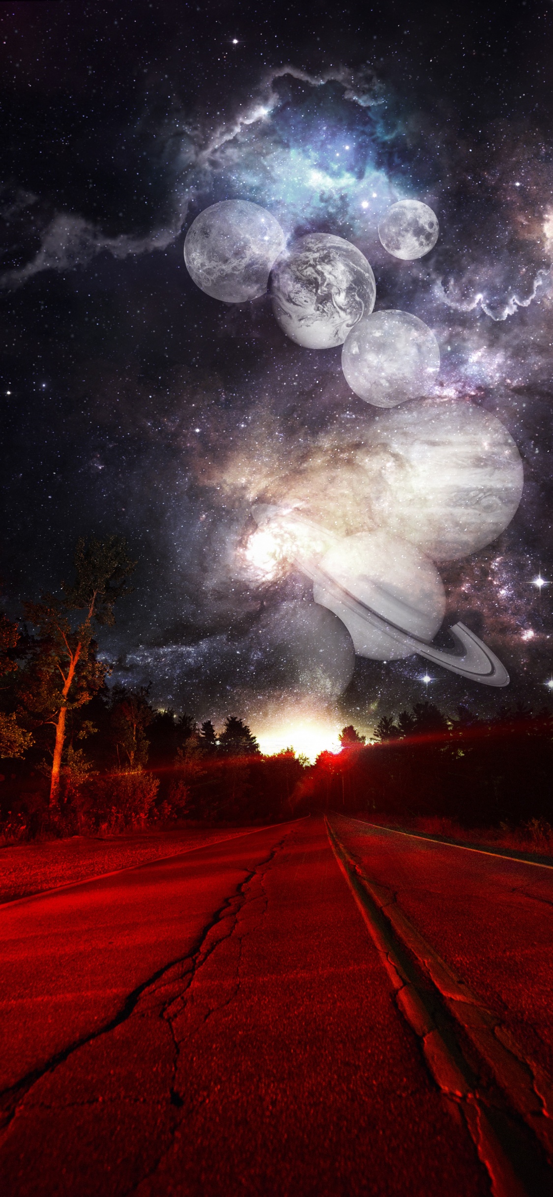 Remix, Ambiente, Naturaleza, Entorno Natural, Paisaje Natural. Wallpaper in 1125x2436 Resolution