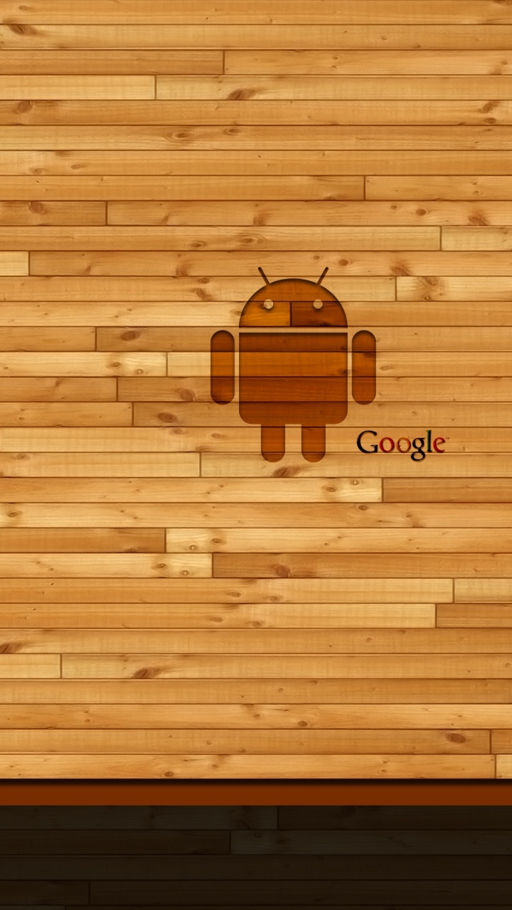 Braune Holzwand Mit Schwarzer Wandleuchte. Wallpaper in 720x1280 Resolution