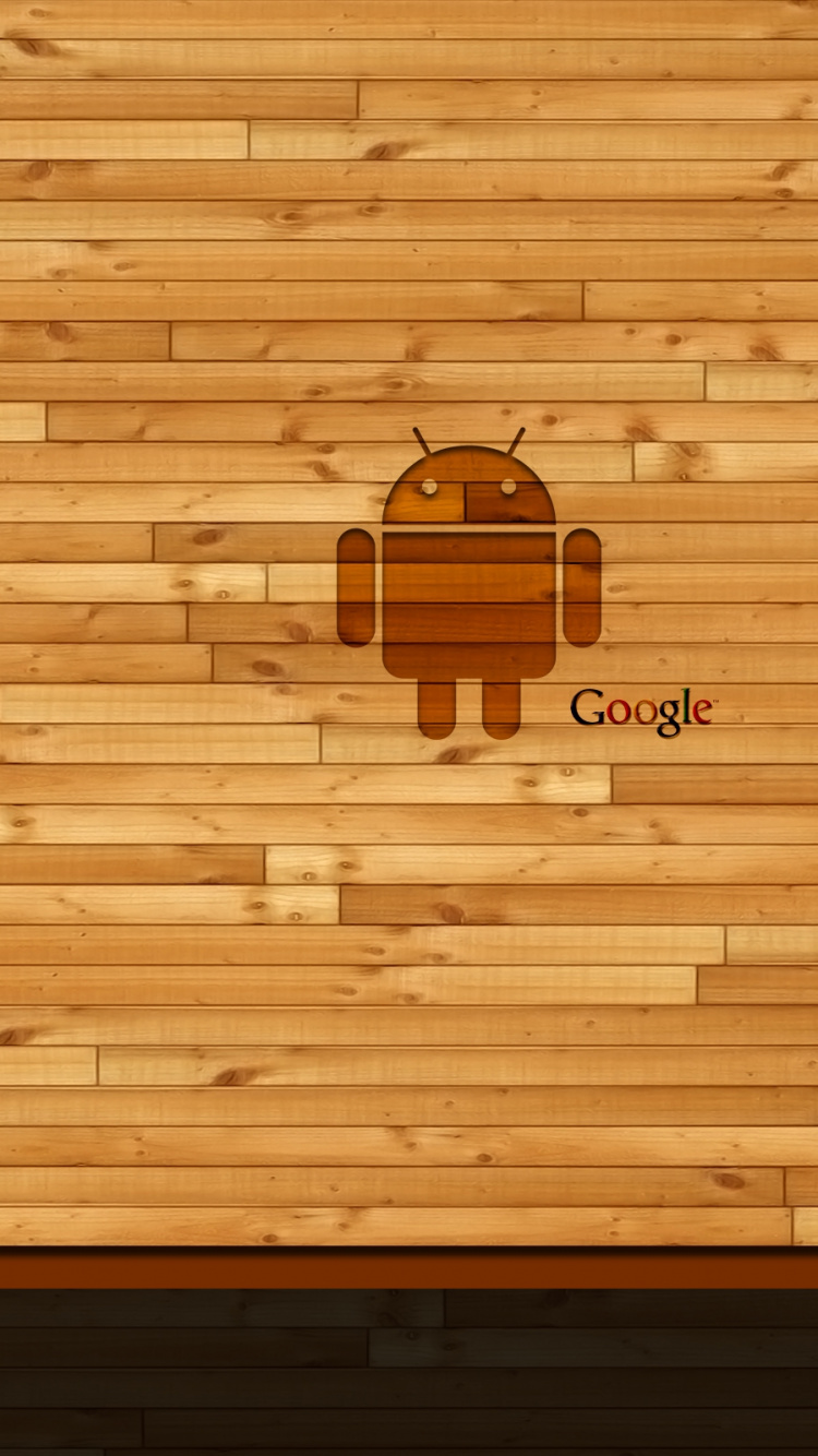 Mur en Bois Marron Avec Applique Noire. Wallpaper in 750x1334 Resolution