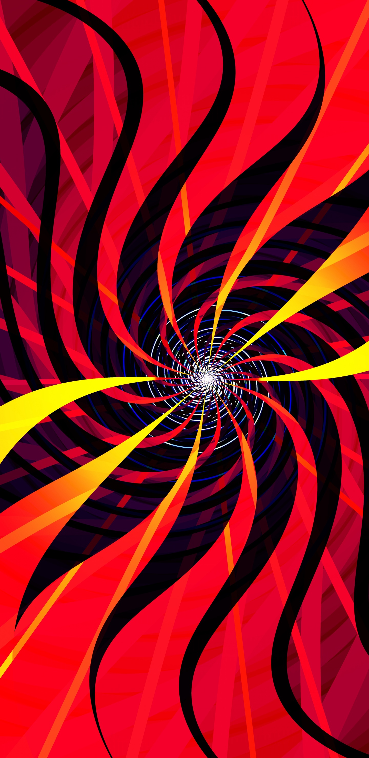 Arte Fractal, Fractal, Abstracción, Arte Digital, Embudo. Wallpaper in 1440x2960 Resolution