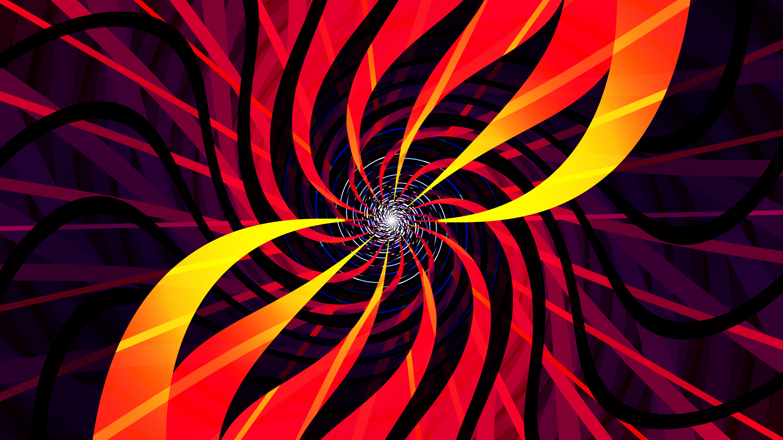 Arte Fractal, Fractal, Abstracción, Arte Digital, Embudo. Wallpaper in 2560x1440 Resolution