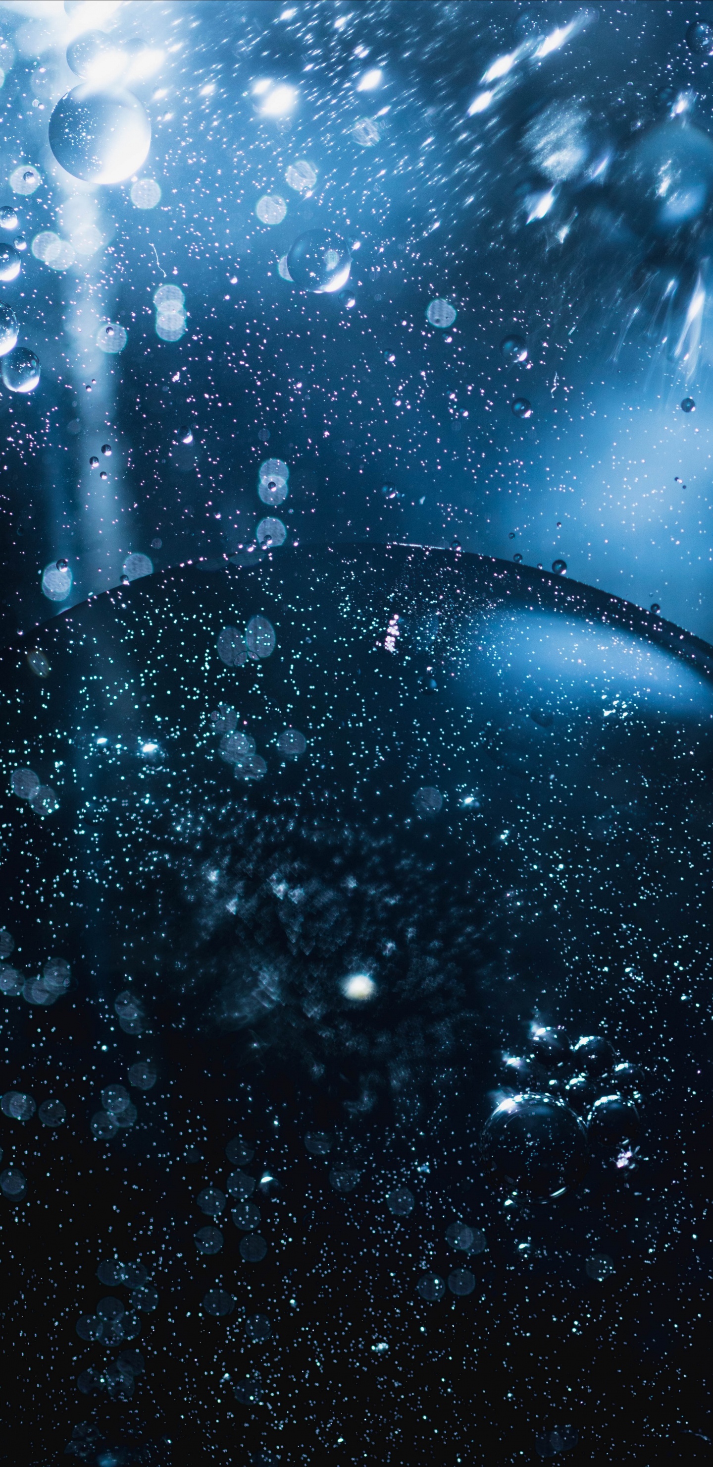 Blase, Blau, Wasser, Regen, Atmosphäre. Wallpaper in 1440x2960 Resolution