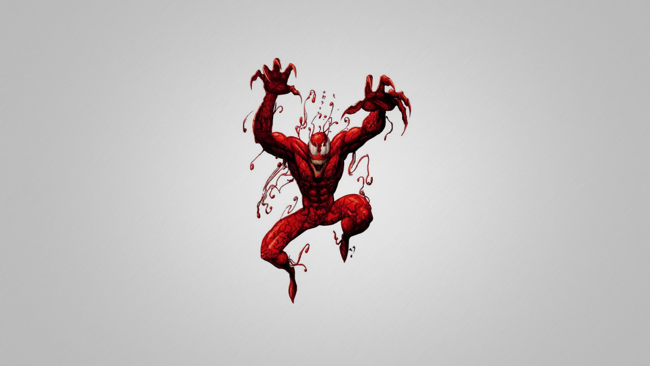 Spider-man, 毒液, 大屠杀, 惊奇漫画, 红色的 壁纸 1280x720 允许