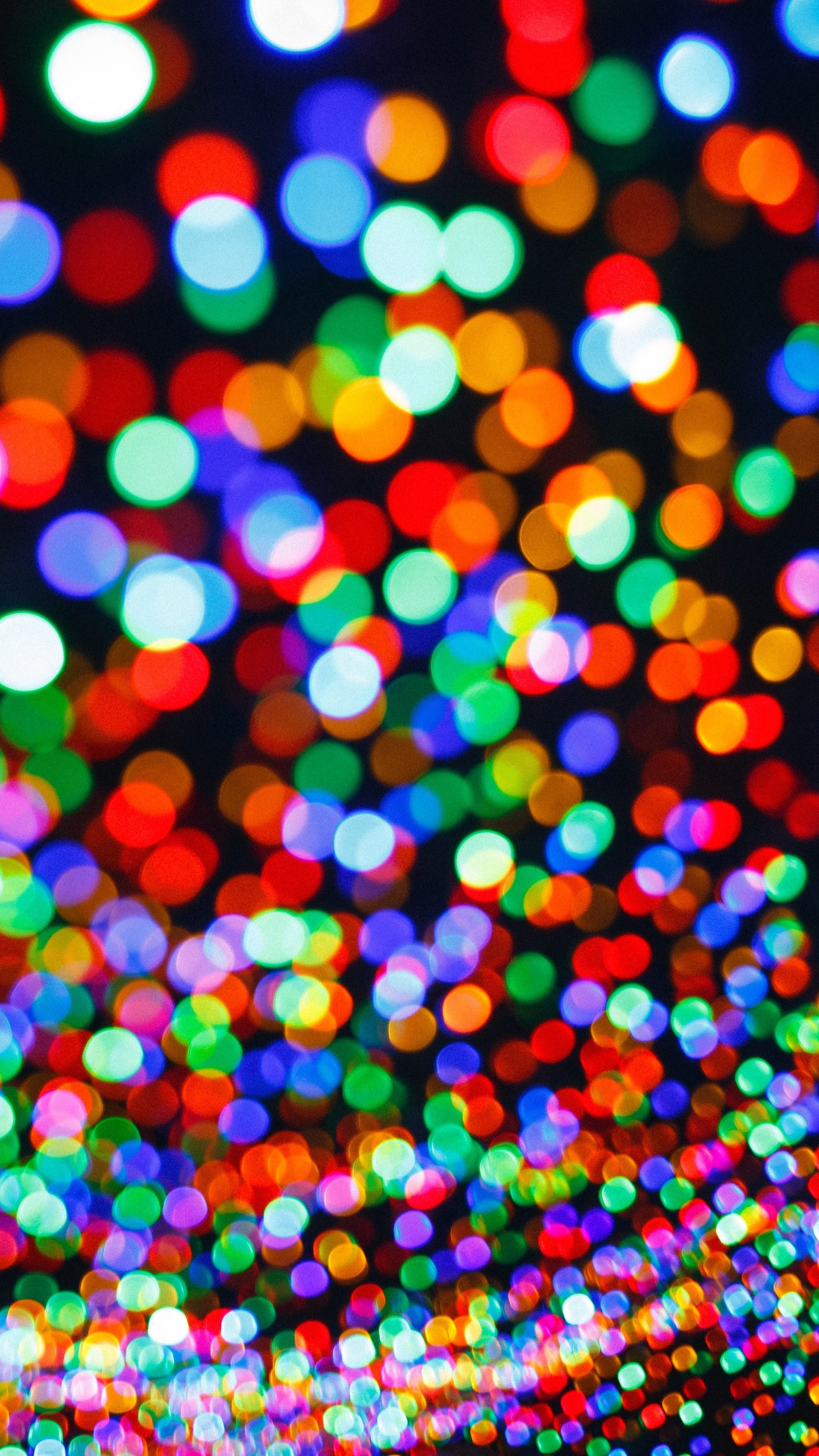 Luces Multicolor Azul Rosa y Amarillo. Wallpaper in 1440x2560 Resolution