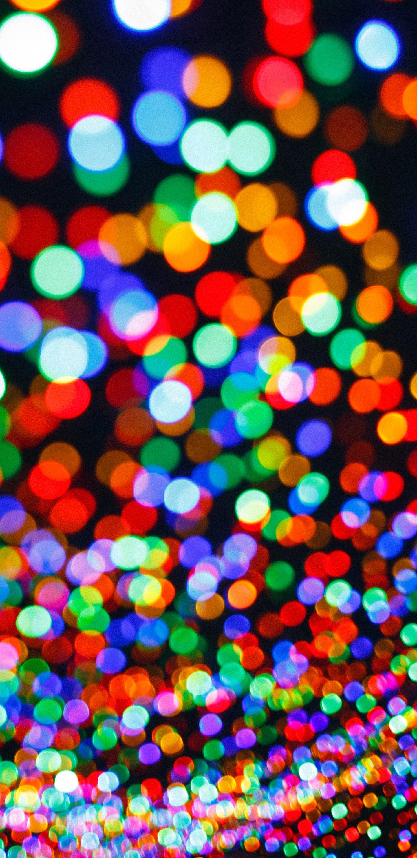 Luces Multicolor Azul Rosa y Amarillo. Wallpaper in 1440x2960 Resolution