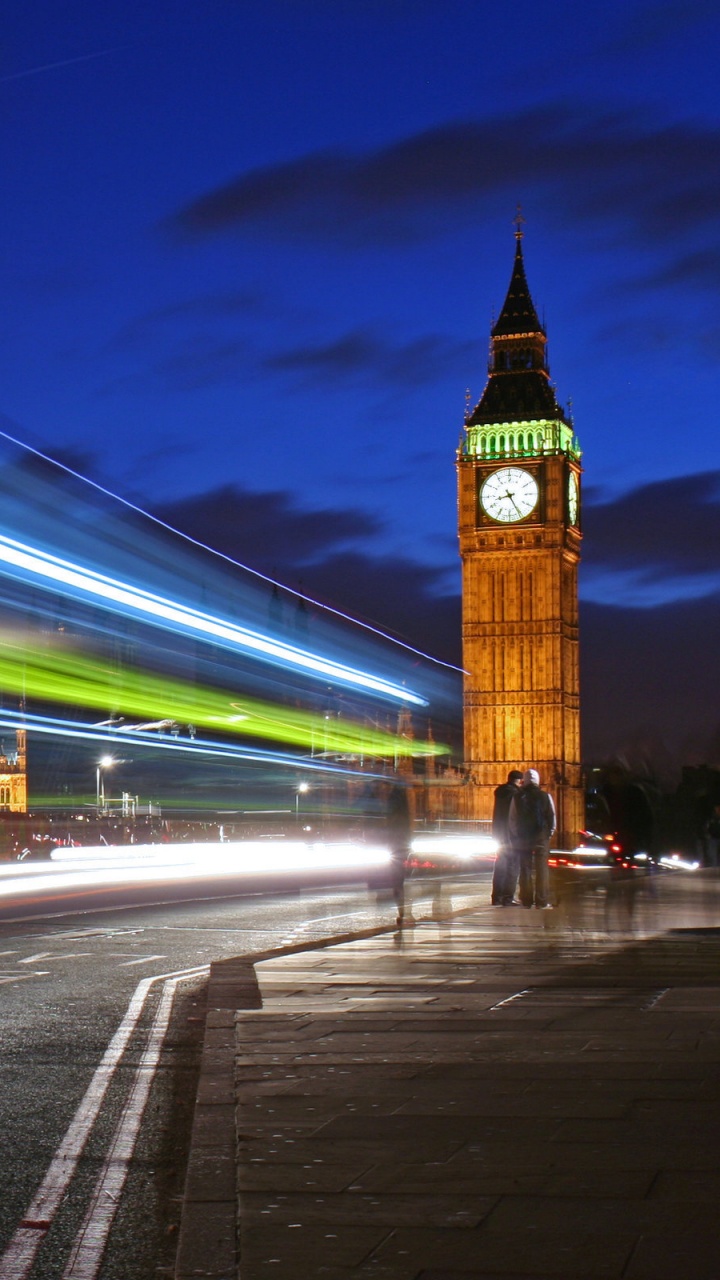 Time Lapse Photography of Cars on Road During Night Time. Wallpaper in 720x1280 Resolution