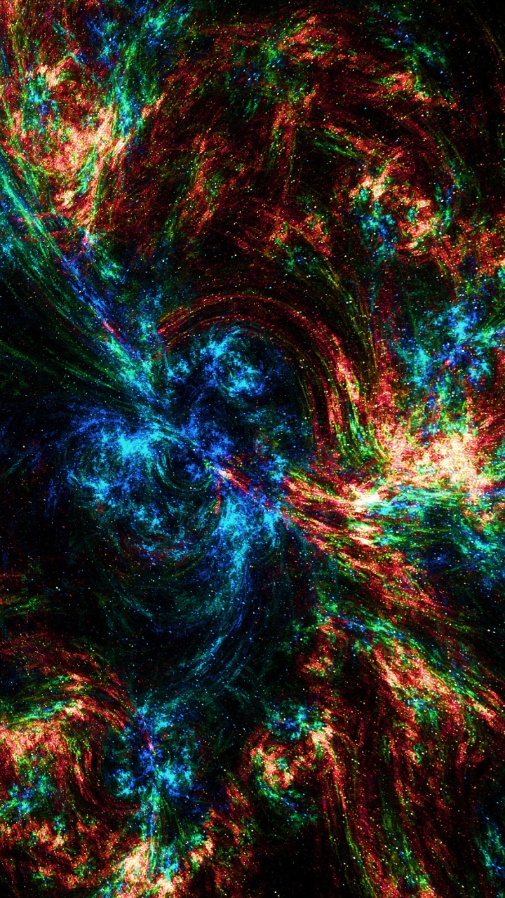 Blue and Red Abstract Painting. Wallpaper in 720x1280 Resolution