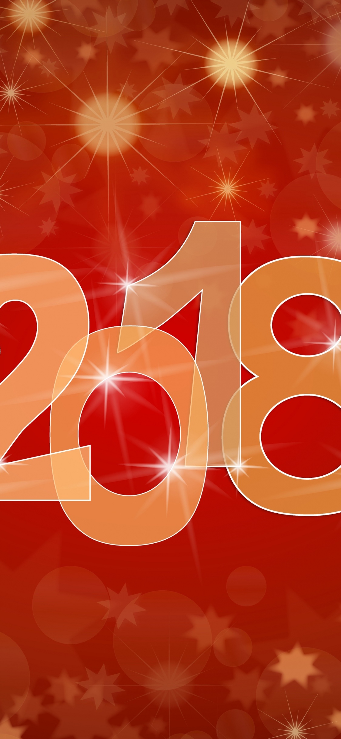 Neujahr, Chinese New Year, Text, Herzen, Neue Jahre Tag. Wallpaper in 1125x2436 Resolution