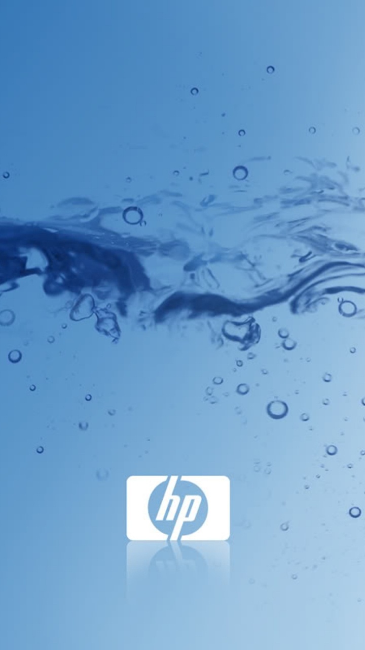 Gotas de Agua Sobre Fondo Azul. Wallpaper in 720x1280 Resolution
