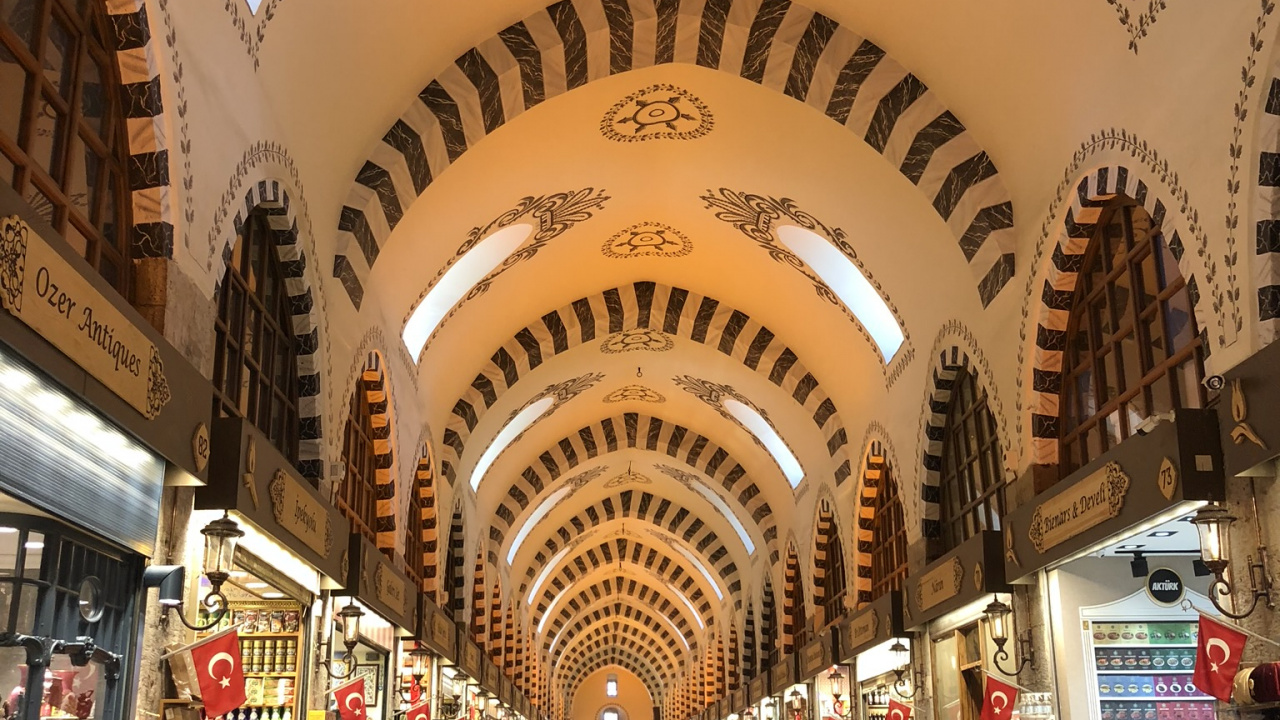 Istanbul, Basar, Tourismus, Sehenswürdigkeit, Einzelhandel. Wallpaper in 1280x720 Resolution