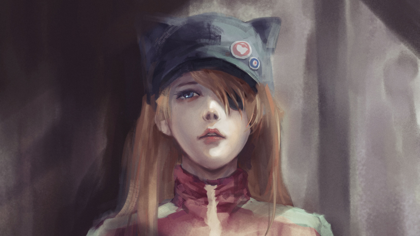 飞鸟langley苍龙, 肖像, 很酷的, 艺术, 首歌 壁纸 1366x768 允许