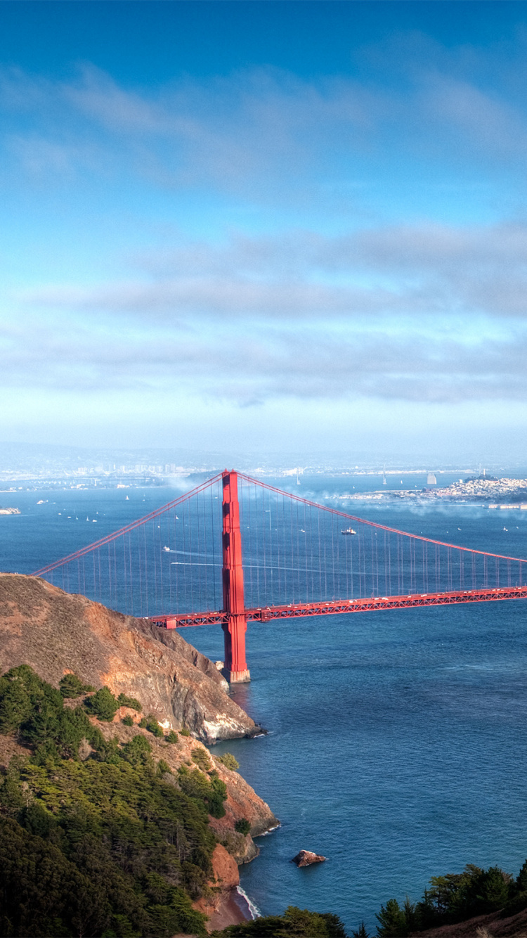 Puente Golden Gate San Francisco California. Wallpaper in 750x1334 Resolution