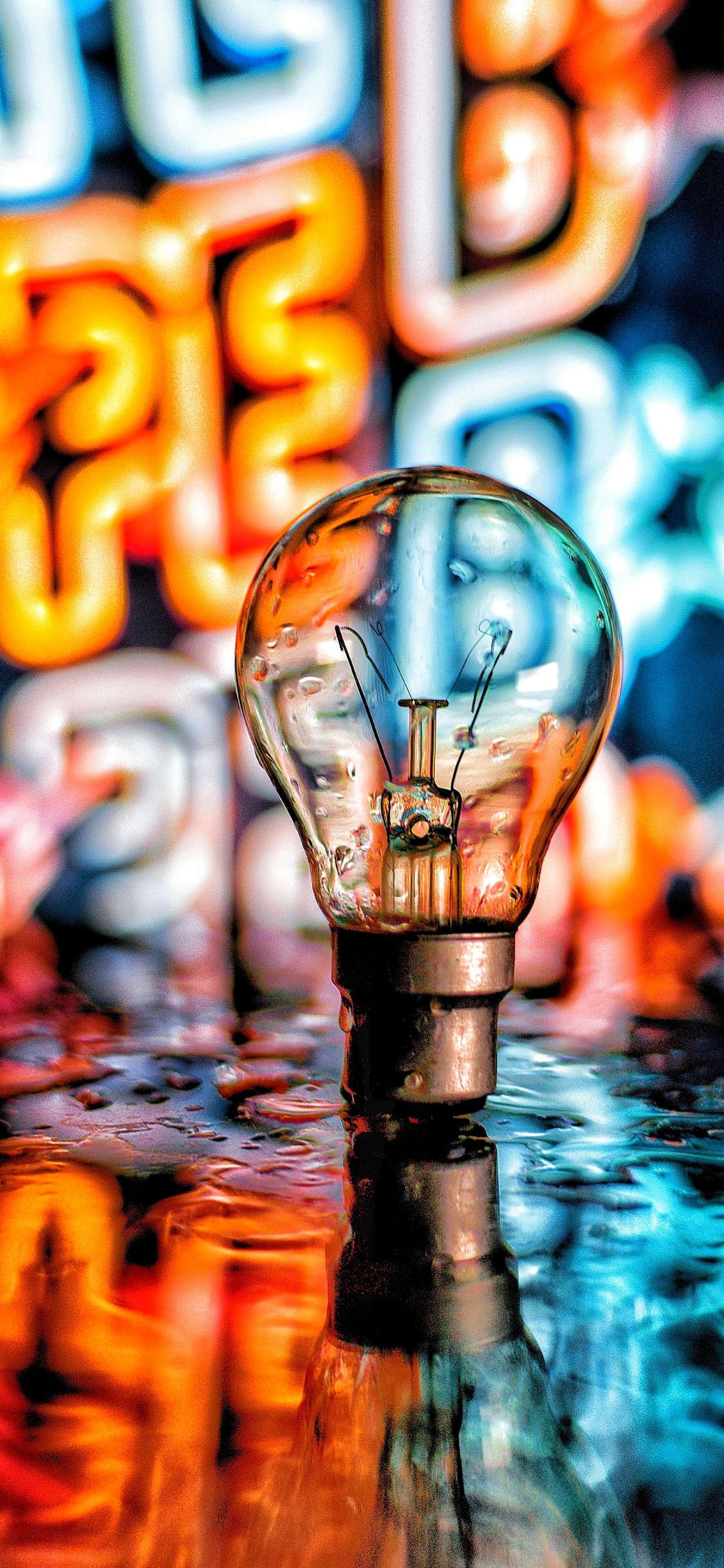 Wasser, Licht, Smartphone, Telefon, Drinkware. Wallpaper in 1125x2436 Resolution