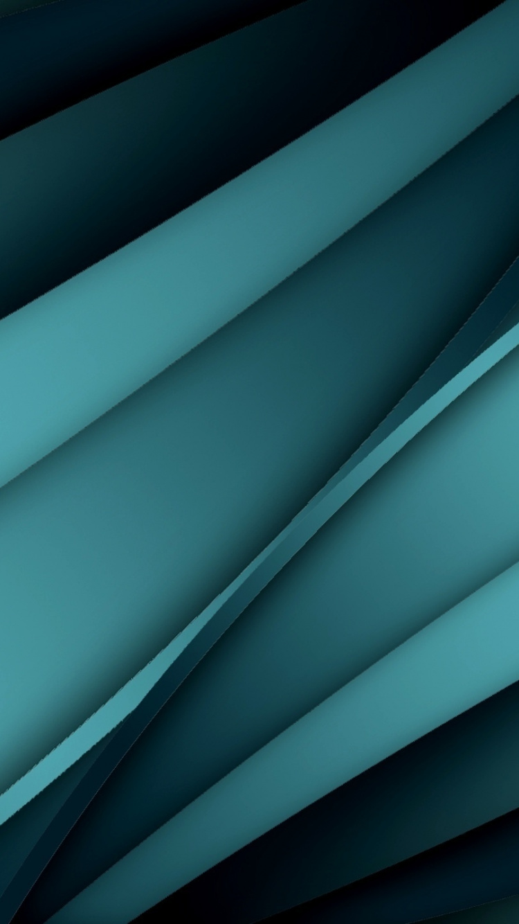 Blaue Und Schwarze Digitale Tapete. Wallpaper in 750x1334 Resolution