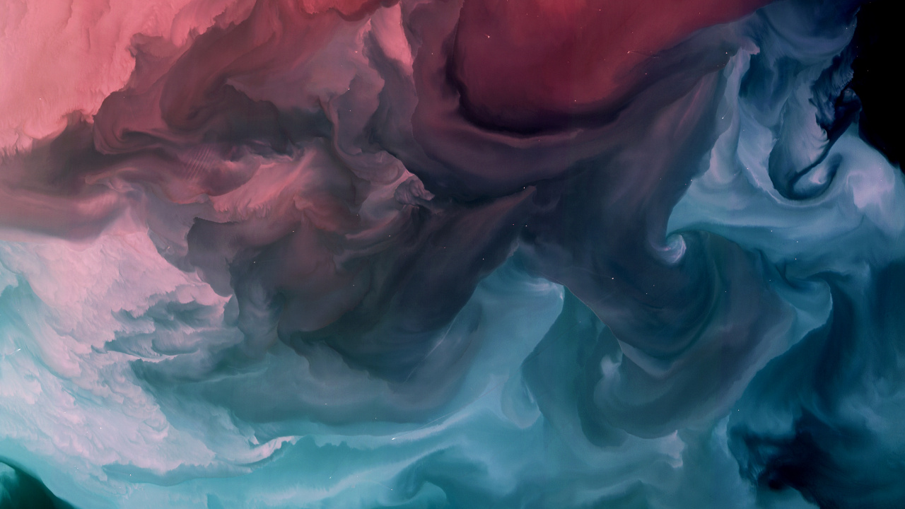 Blue and White Abstract Painting. Wallpaper in 1280x720 Resolution