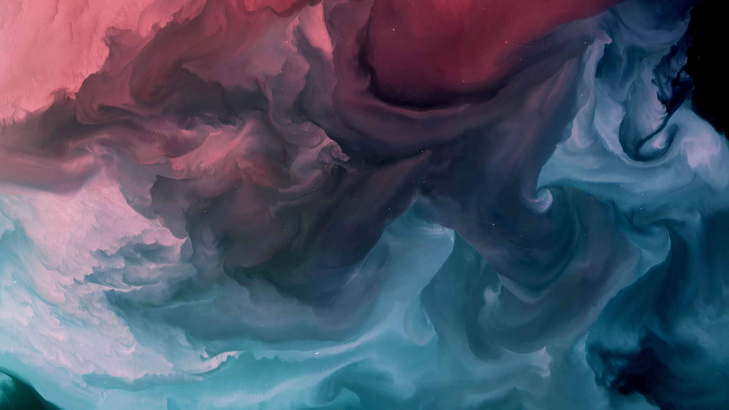 Peinture Abstraite Bleue et Blanche. Wallpaper in 2560x1440 Resolution