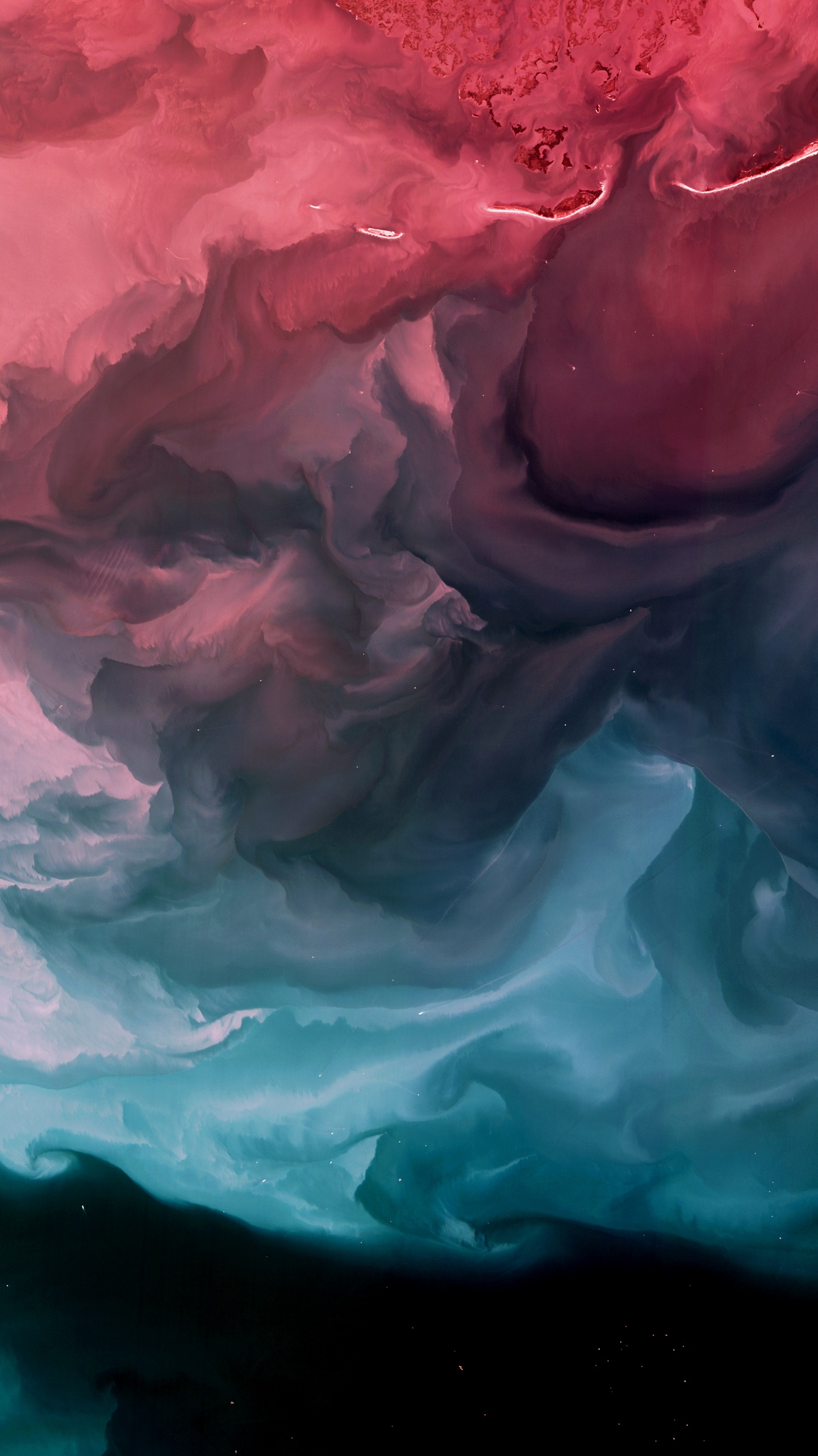 Pintura Abstracta Azul y Blanca. Wallpaper in 1440x2560 Resolution