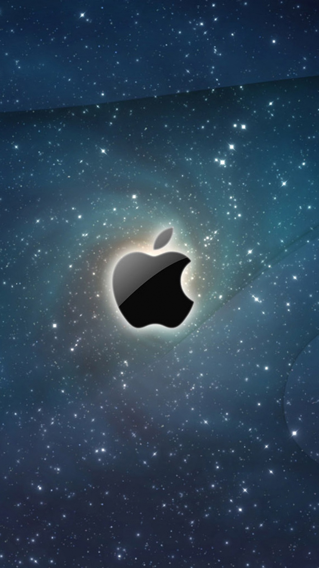 Apple Logo on Black Textile. Wallpaper in 1080x1920 Resolution