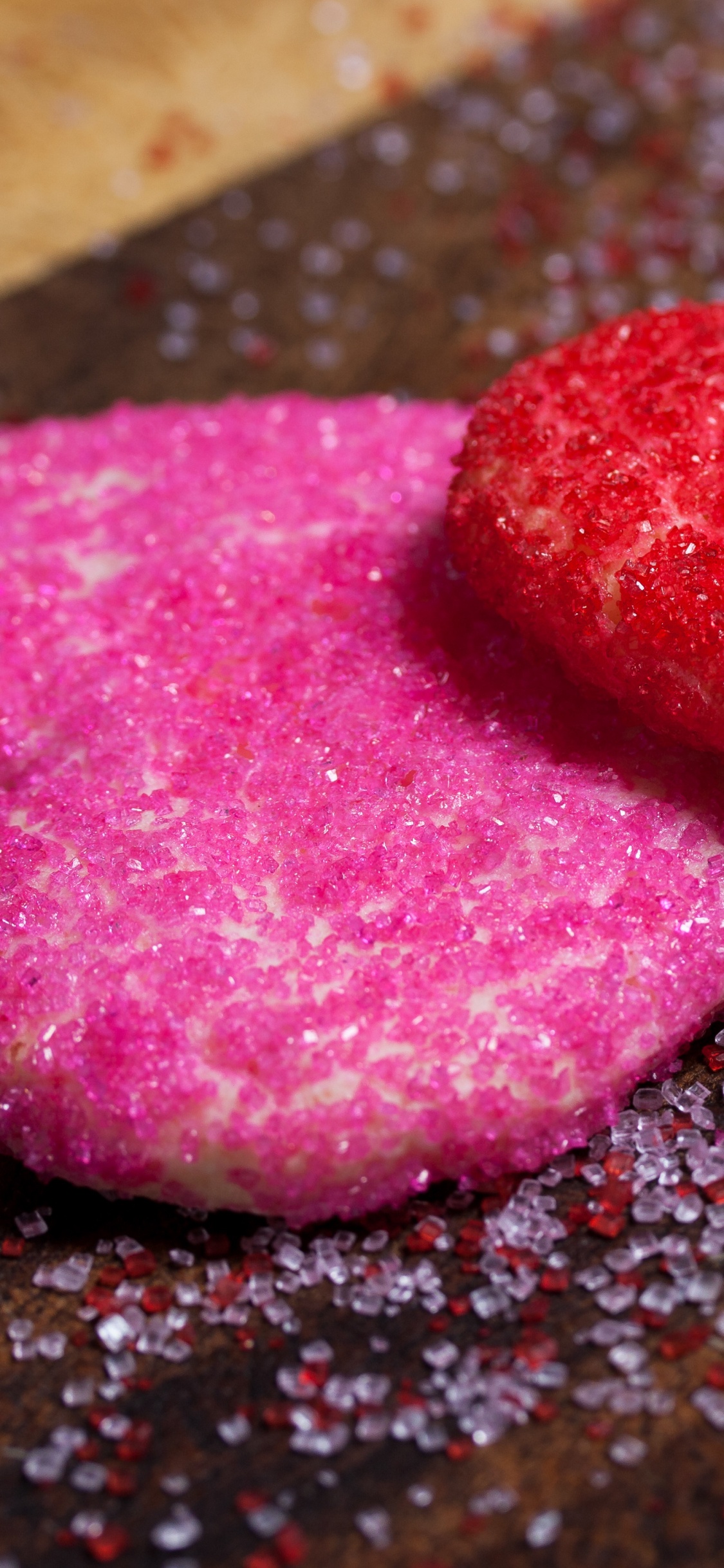 Valentines Tag, Herzen, Illustration, Glanz, Geschenk. Wallpaper in 1125x2436 Resolution