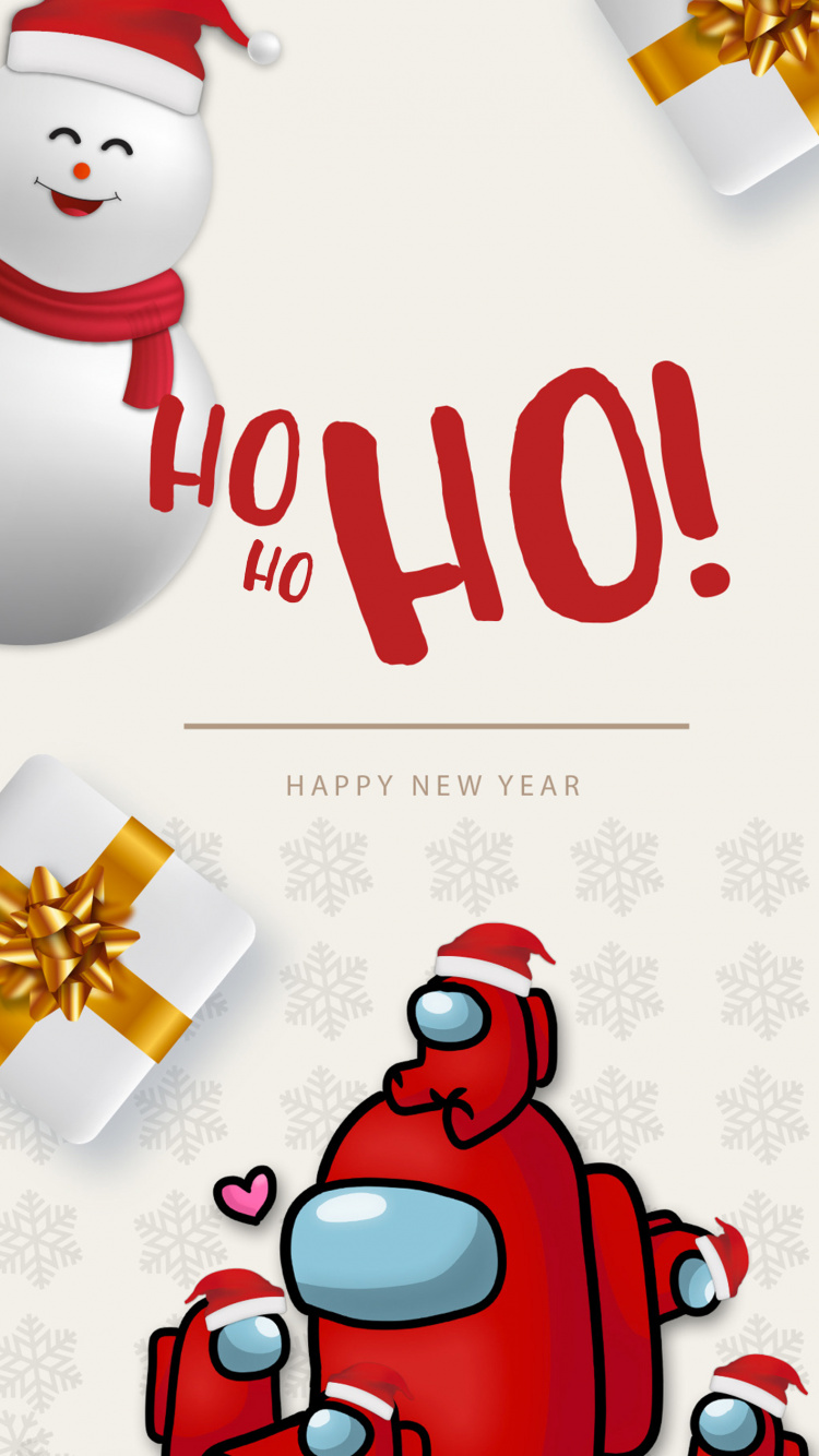Neujahr, Weihnachtsmann, Weihnachten, Text, Carmine. Wallpaper in 750x1334 Resolution