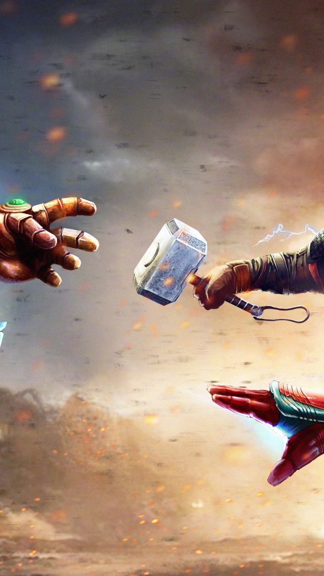 Mann in Grüner Und Brauner Tarnjacke Mit Klarglasflasche. Wallpaper in 1080x1920 Resolution