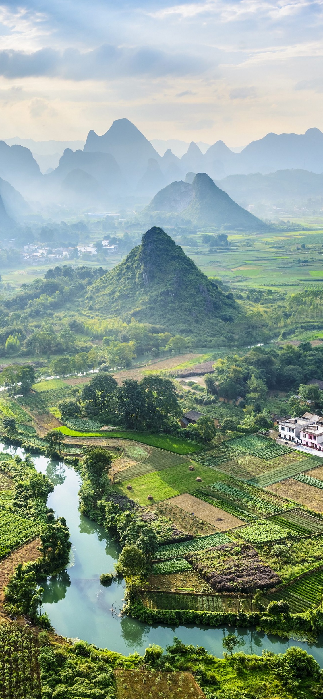 多山的地貌, 性质, 山站, 里程碑, 安装的风景 壁纸 1125x2436 允许