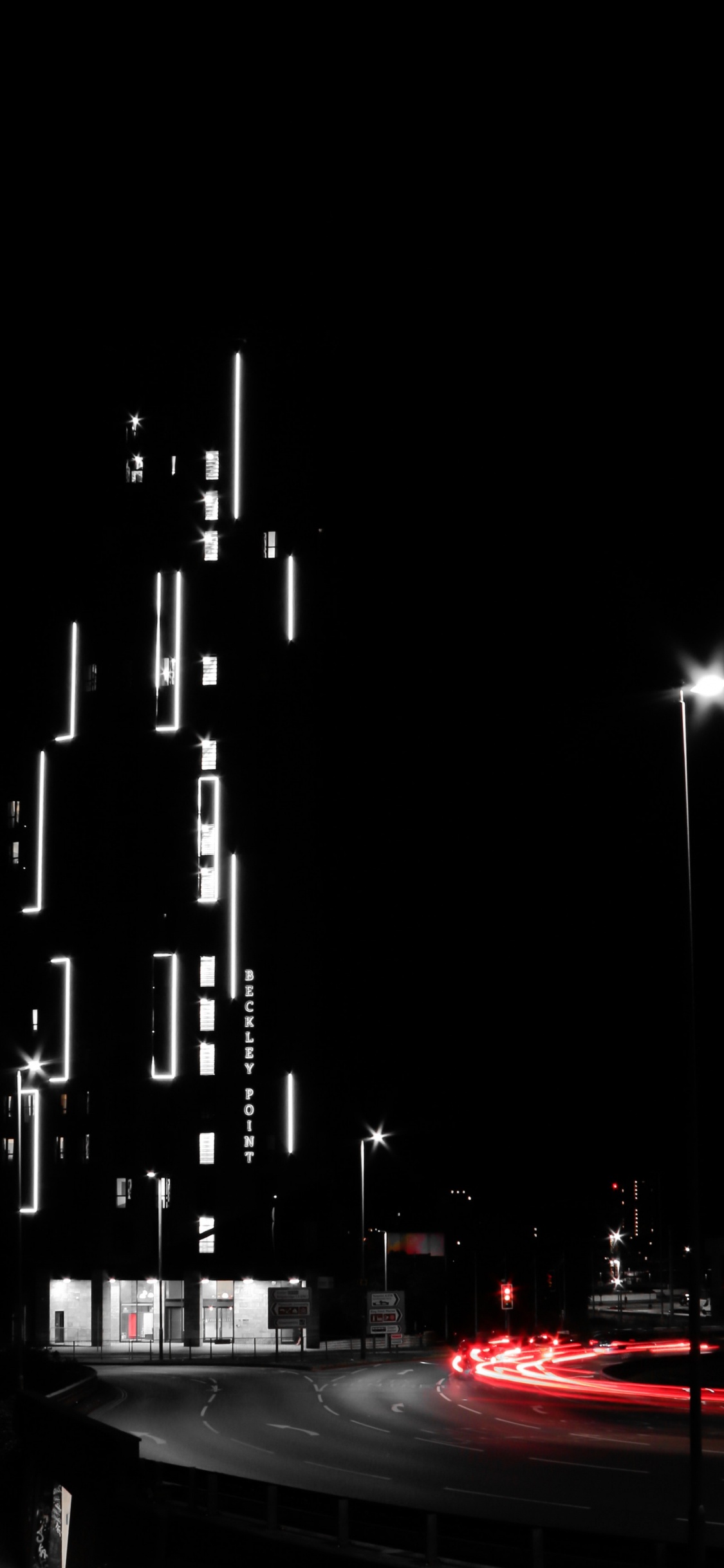 City Buildings During Night Time. Wallpaper in 1125x2436 Resolution