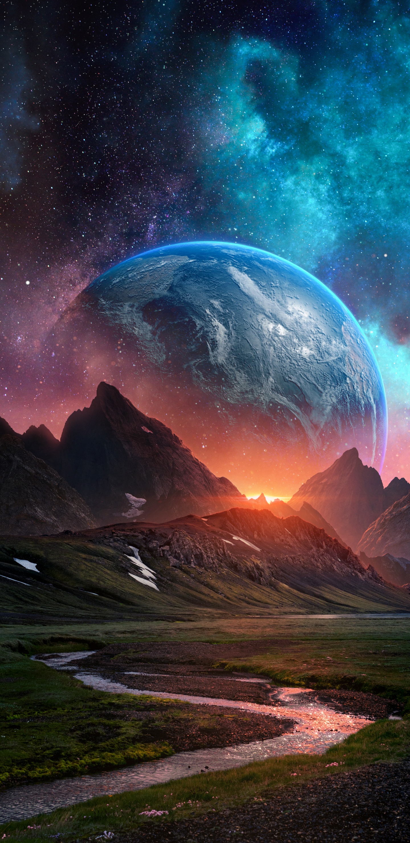 Atmosphère, Nature, Paysage Naturel, Environnement Naturel, Objet Astronomique. Wallpaper in 1440x2960 Resolution